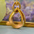 Gold Open Droplet Fingerprint Necklace | Personalised Necklace | Sophia Alexander Fingerprint Jewellery | Handmade in Suffolk UK