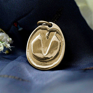 Gold Shaped Horse Hoofprint Charm | Charm Bracelets | Sophia Alexander Fingerprint Jewellery | Handmade in Suffolk UK