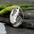 Silver Engraved Oval footprint Necklace | Personalised Necklace | Sophia Alexander Fingerprint Jewellery | Handmade in Suffolk UK