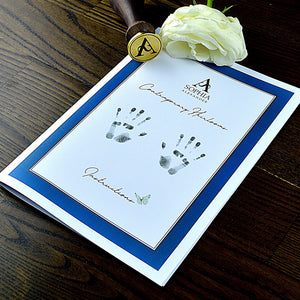Instructions for taking perfect footprints for your gold footprint necklace | How to make Fingerprint Jewellery | Personalised Necklaces | Sophia Alexander Fingerprint Jewellery | Handmade in Suffolk UK