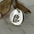 Silver Round Disc Handprint Charm | Charm Bracelets | Sophia Alexander Fingerprint Jewellery | Handmade in Suffolk UK