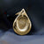 Gold Teardrop Fingerprint Charm | Charm Bracelets | Sophia Alexander Fingerprint Jewellery | Handmade in Suffolk UK