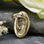 Gold Oval Footprint Charm | Charm Bracelets | Sophia Alexander Fingerprint Jewellery | Handmade in Suffolk UK