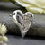 Silver Contemporary Heart Footprint Charm | Charm Bracelets | Sophia Alexander Fingerprint Jewellery | Handmade in Suffolk UK