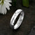 A Platinum Wedding Ring with two fingerprints engraved in the shape of a heart on the inside surface | Engraved with a real heartbeat trace on the outside of the ring | Hand engraving | Ladies slim 4mm wide, comfort court profile ring | Custom personalised wedding jewellery | Sophia Alexander Fingerprint Jewellery | Handmade in Suffolk UK