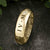 Gold Fingerprint Ring - LASER ENGRAVED GOLD FINGERPRINT RING 6mm COURT PROFILE. Engraved Roman Numeral Date.