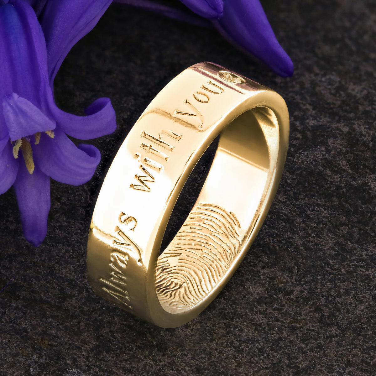 Custom Fingerprint Rings CUSTOM, PERSONALISED FINGERPRINT RINGS