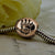 Gold Charm Bead with real Handprint | Charm Bracelets | Sophia Alexander Fingerprint Jewellery | Handmade in Suffolk UK