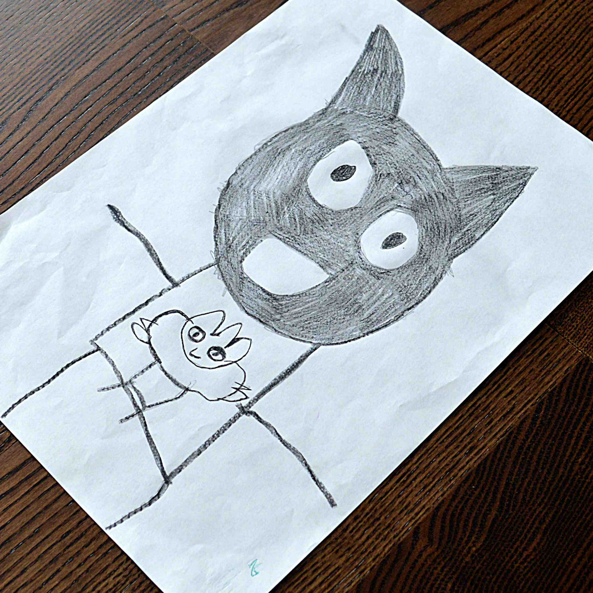 A child's special drawing on paper | Used to make a permanent keepsake | Sophia Alexander Fingerprint Jewellery | Handmade in Suffolk UK