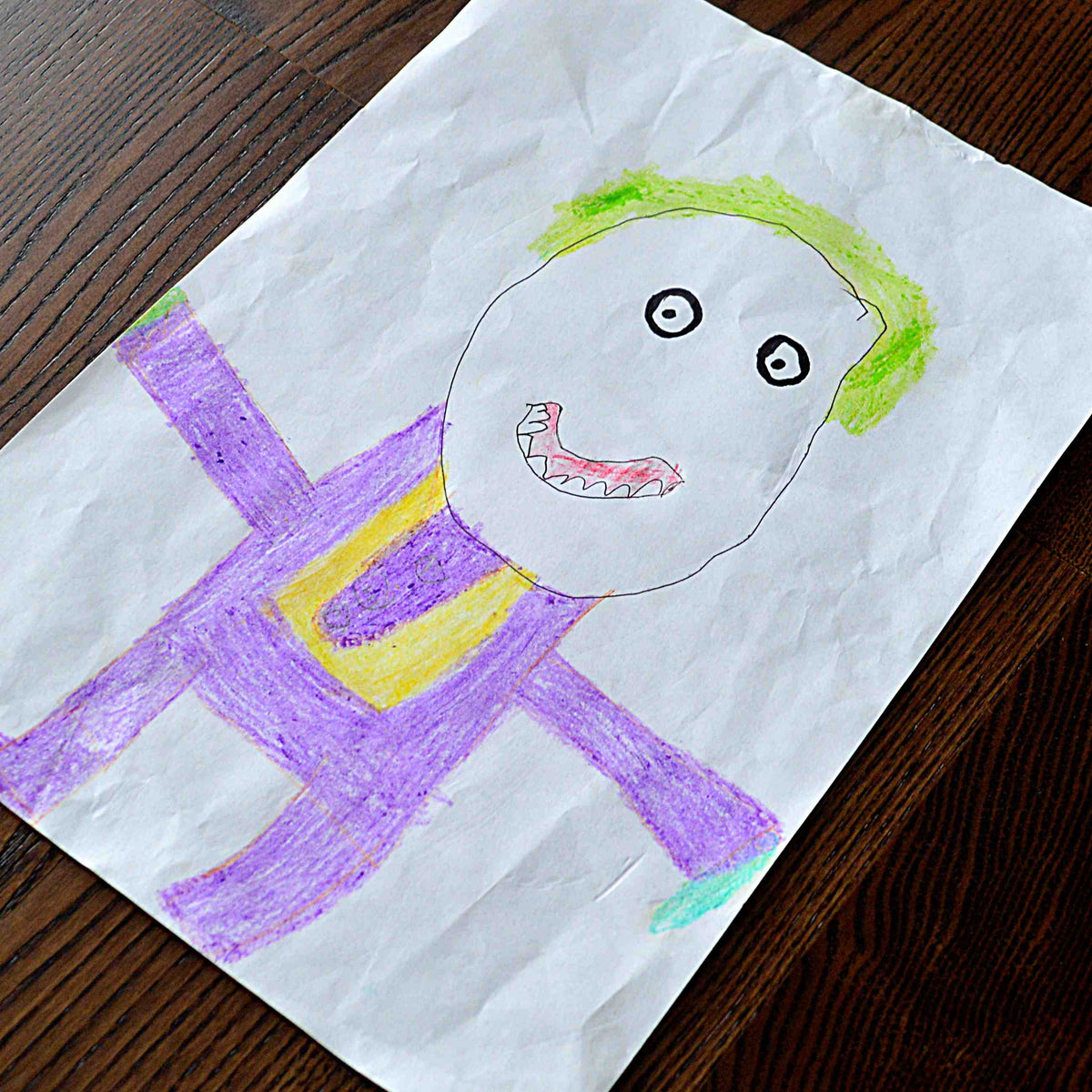 A child's special drawing on paper | Used to make a permanent keepsake | Sophia Alexander Fingerprint Jewellery | Handmade in Suffolk UK