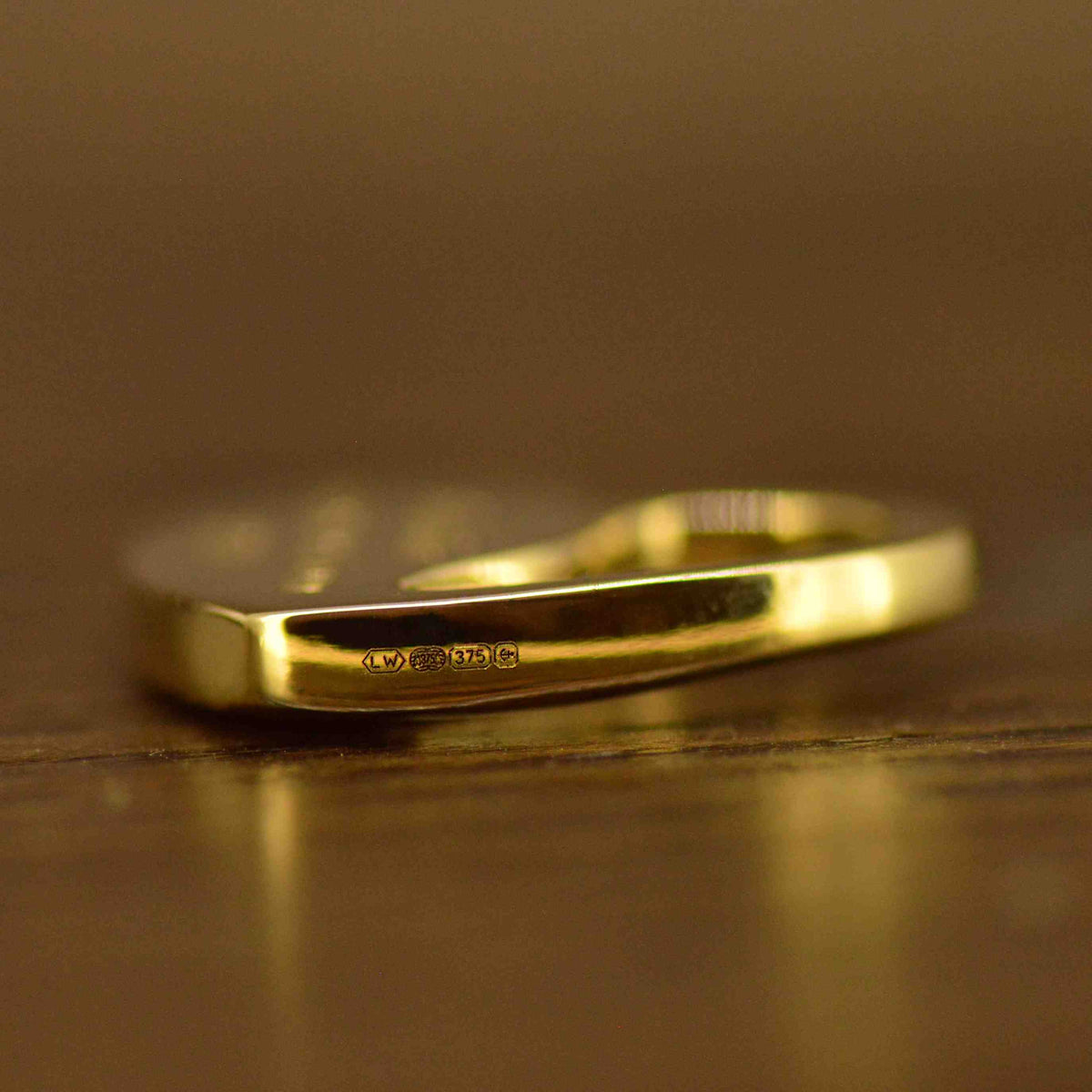 Engraved Fingerprint Necklaces - Gold Hallmark