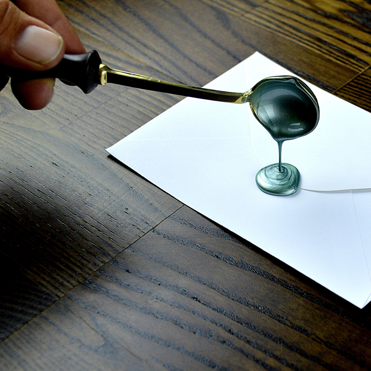 Luxury Gift Wrapped Fingerprint Kit | Pouring a Custom Wax Seal | Personalised Jewellery | Sophia Alexander Fingerprint Jewellery | Handmade in Suffolk UK