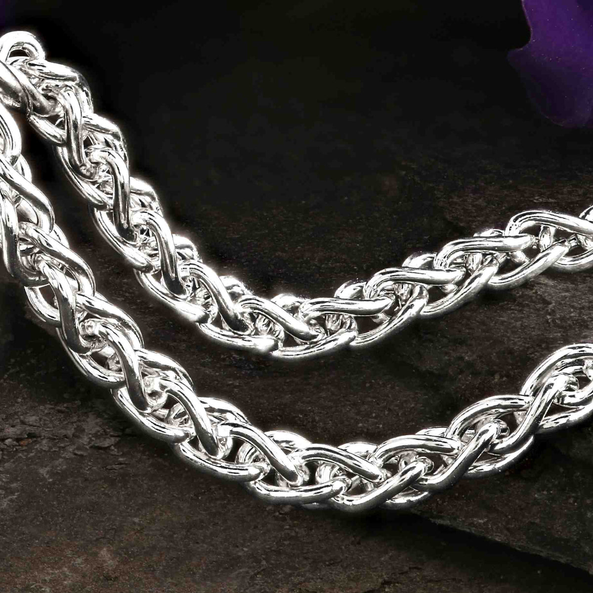 14k Gold Wheat Spiga Chain Necklace / 14k Yellow Gold / Braided Woven Chain  / 16 18 20 22 24 Inch / Unisex Men's Women's - Etsy